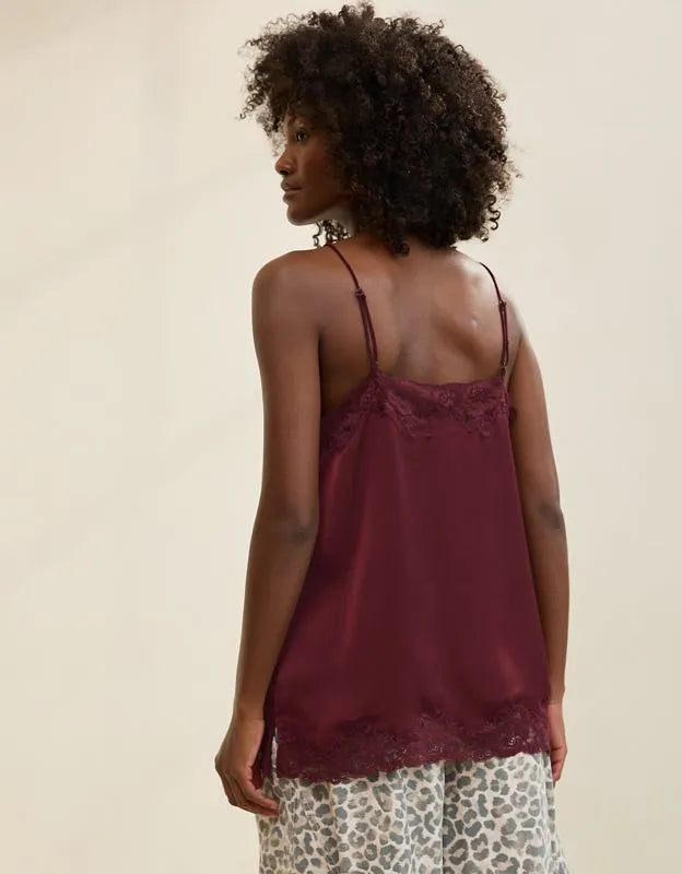 OVERSLEPT by Aerie Liquid Satin Tunic Tank