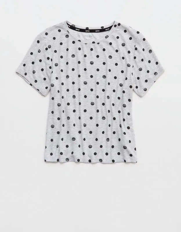 OVERSLEPT by Aerie Real Soft® Ribbed Baby T-Shirt