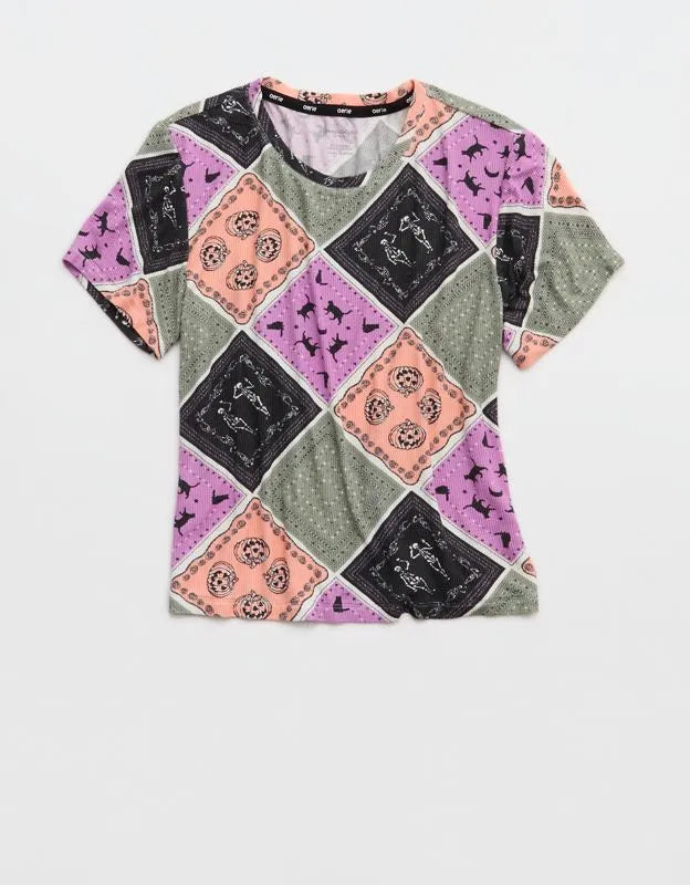 OVERSLEPT by Aerie Real Soft® Ribbed Baby T-Shirt