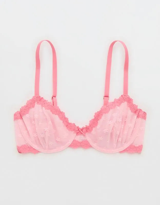 Show Off Daisy Mesh Unlined Bra