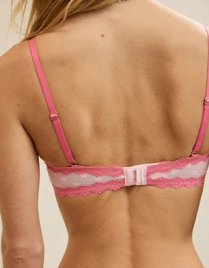 Show Off Daisy Mesh Unlined Bra
