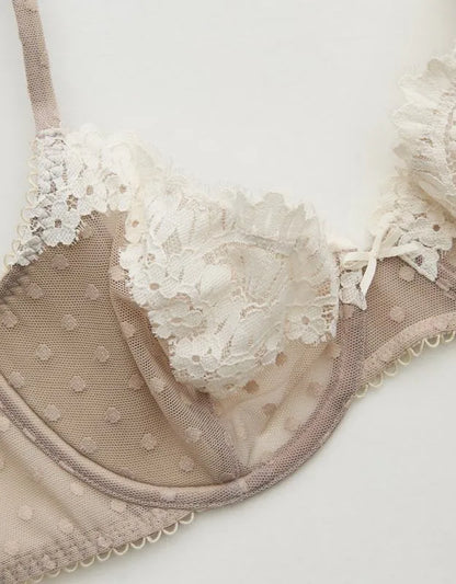 Show Off Sheer Happiness Lace Unlined Bra
