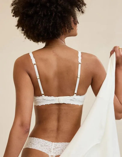 Show Off Vintage Lace Unlined Balconette Bra