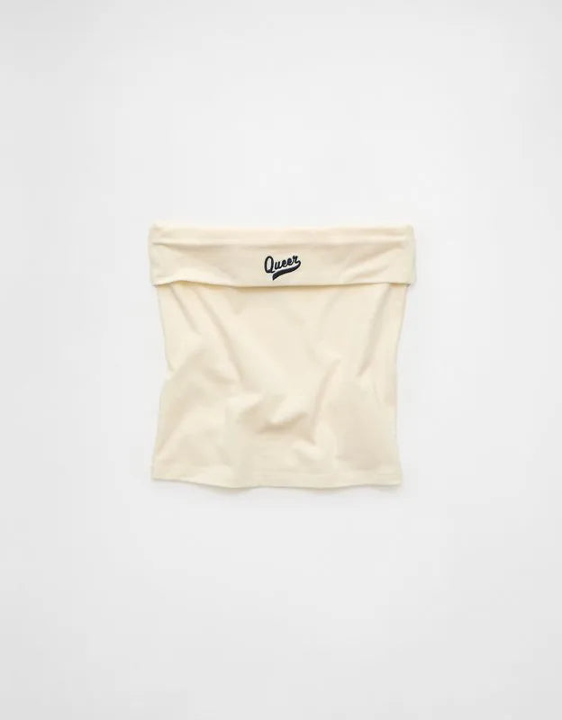 AE Pride Foldover Graphic Tube Top