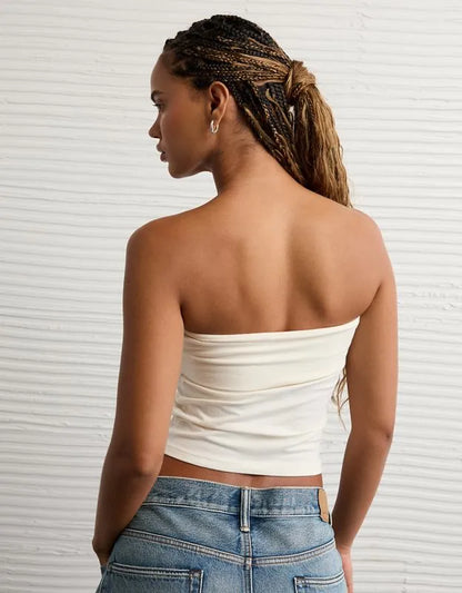 AE Pride Foldover Graphic Tube Top