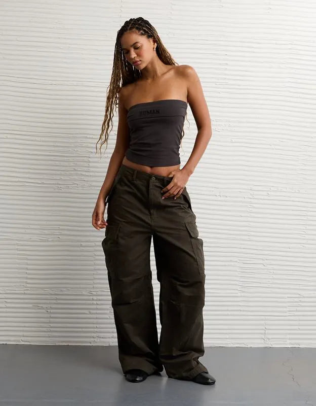 AE Pride Foldover Graphic Tube Top
