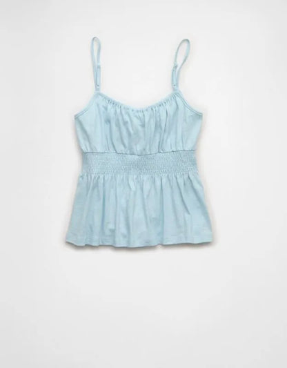AE Sunchaser Tie-Front Smocked Cami