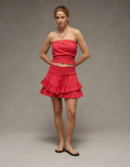 AE Sunchaser Cropped Bubble Tube Top
