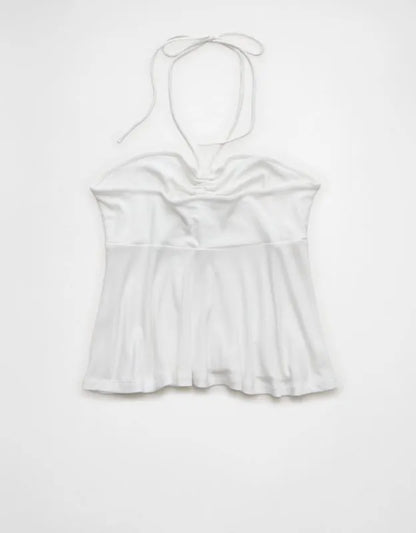 AE Soft & Sexy Halter Cinch Babydoll Top