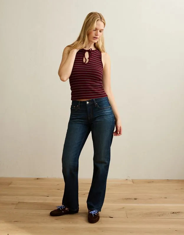 AE Waffle Keyhole Tank Top