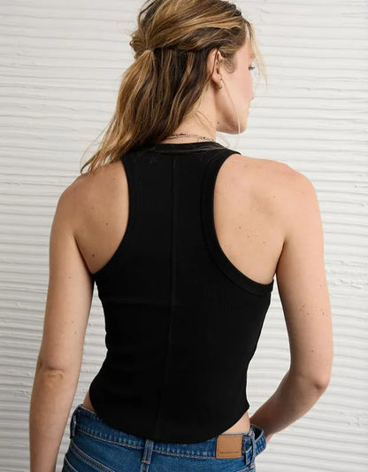 AE Studded Scoop Neck Tank Top
