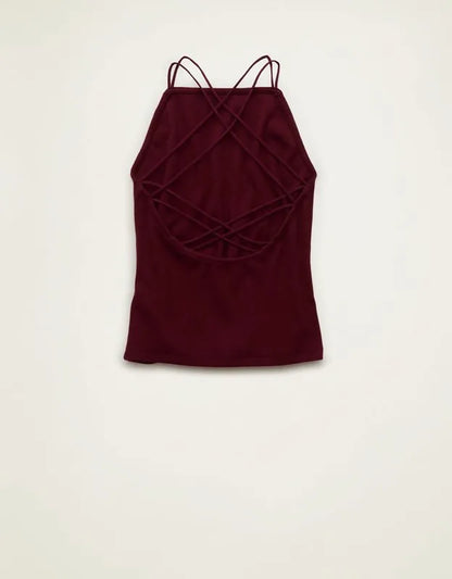 AE Strappy-Go-Lucky Boatneck Tank Top