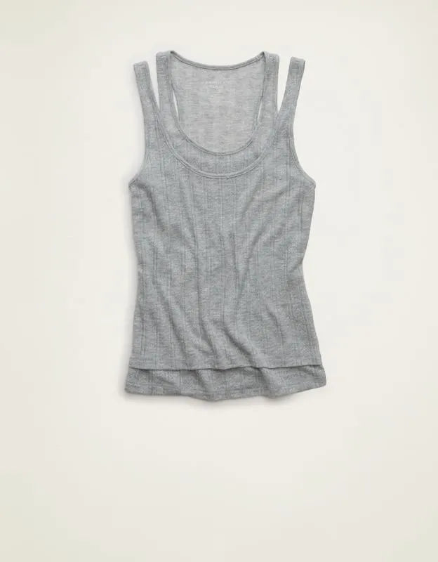 AE Twice As Nice Pointelle Tank Top
