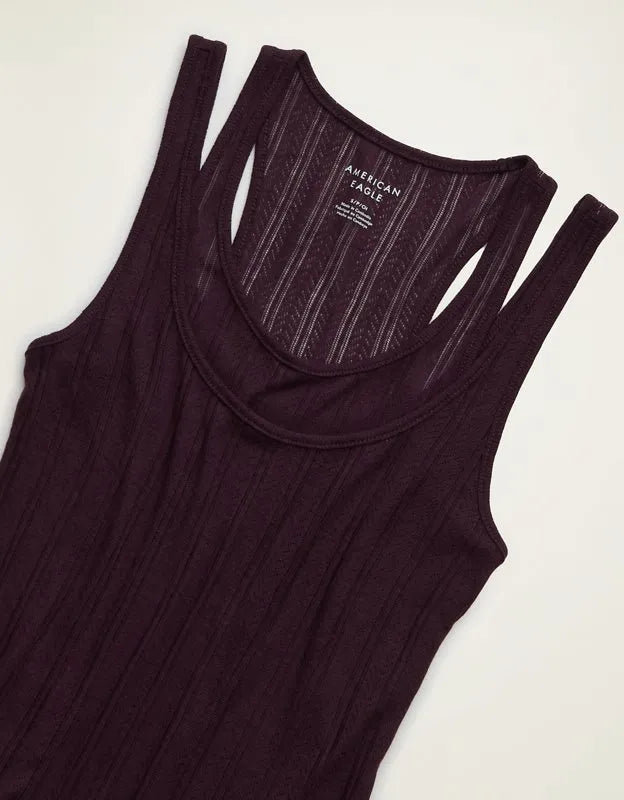 AE Twice As Nice Pointelle Tank Top