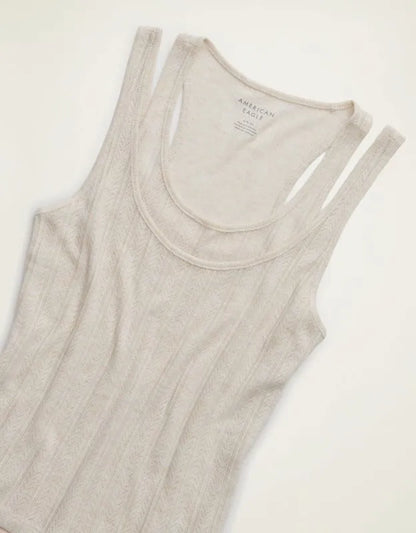 AE Twice As Nice Pointelle Tank Top