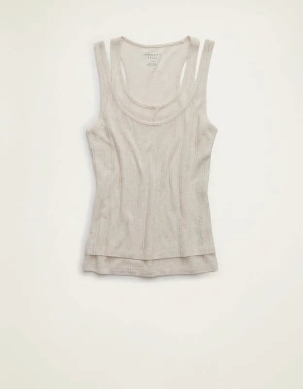 AE Twice As Nice Pointelle Tank Top