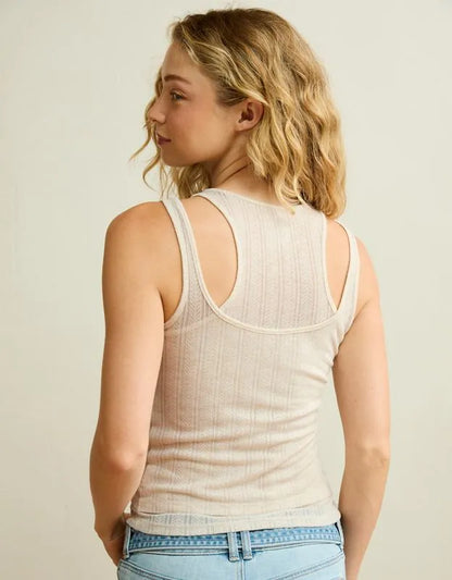 AE Twice As Nice Pointelle Tank Top
