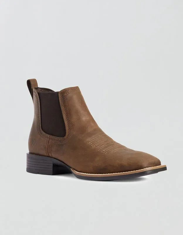 Ariat Men's Booker Chelsea Wide Square Toe Western Boot