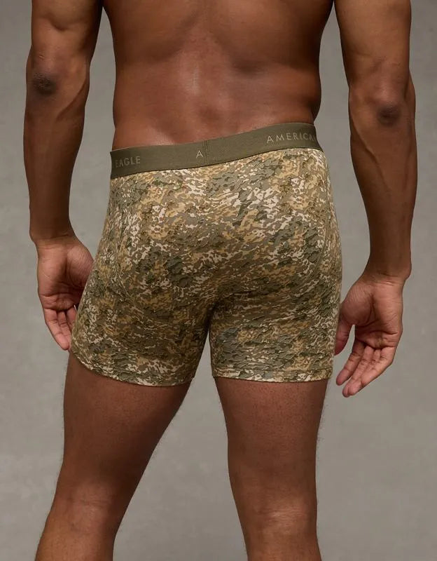 AEO Men's Camo 4.5" Classic Cotton Boxer Brief