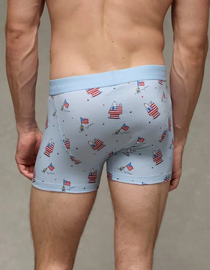 AEO Men's Snoopy 4.5" Classic Cotton Boxer Brief