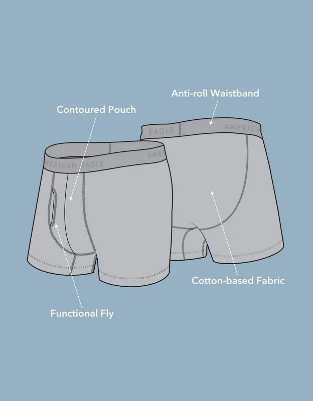 AEO Men's Food 4.5" Classic Cotton Boxer Brief