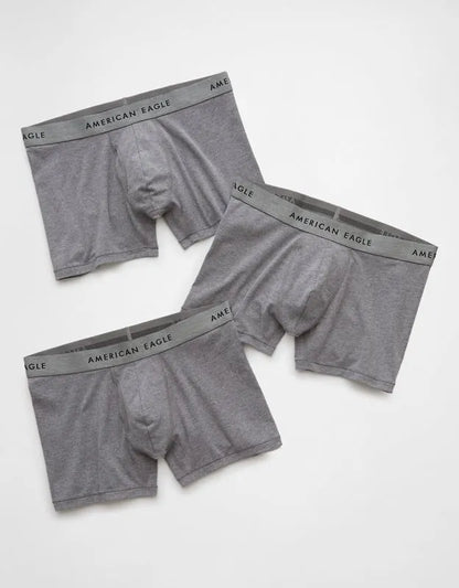 AEO Men's 4.5" Classic Cotton Boxer Brief 3-Pack