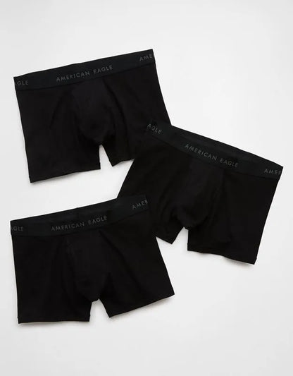 AEO Men's 4.5" Classic Cotton Boxer Brief 3-Pack