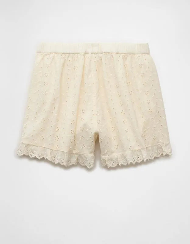 AE High-Waisted Eyelet Ruffle Short