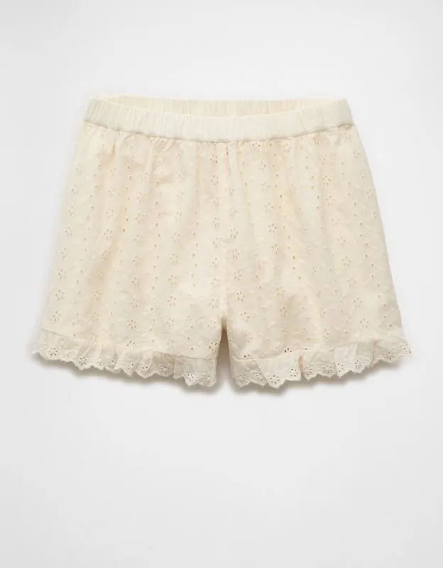 AE High-Waisted Eyelet Ruffle Short