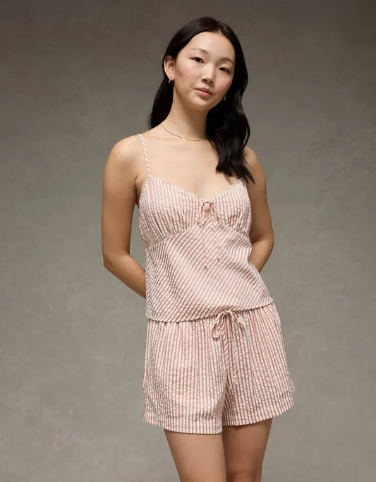 AE Mid-Rise Seersucker Short
