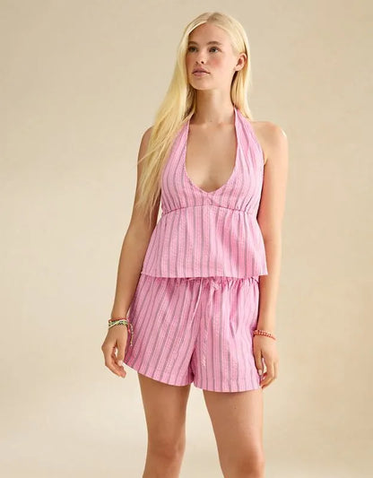 AE Mid-Rise Seersucker Short