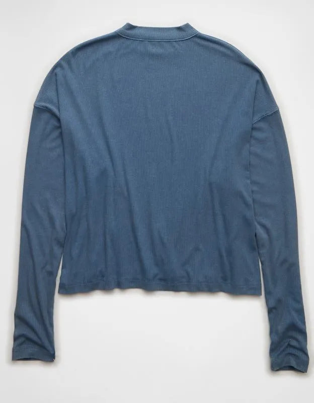 AE Soft & Sexy Long Sleeve Mockneck T-Shirt