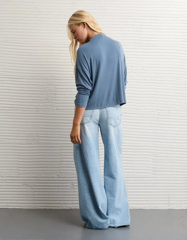 AE Soft & Sexy Long Sleeve Mockneck T-Shirt