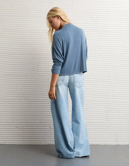 AE Soft & Sexy Long Sleeve Mockneck T-Shirt