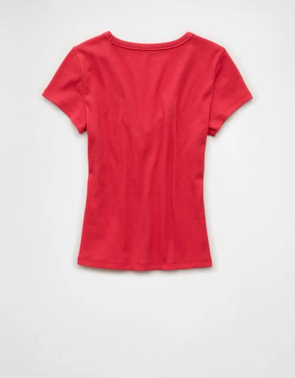 AE V-Neck Hey Baby Tee
