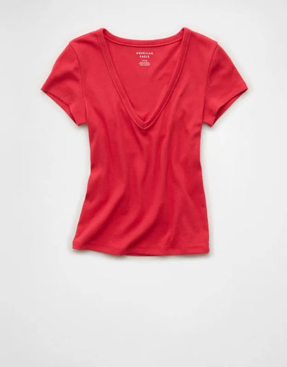 AE V-Neck Hey Baby Tee