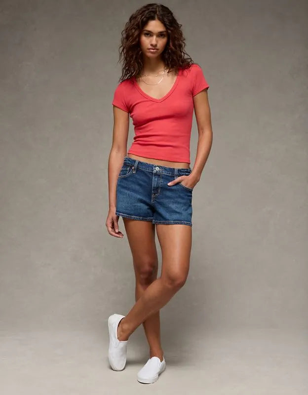 AE V-Neck Hey Baby Tee