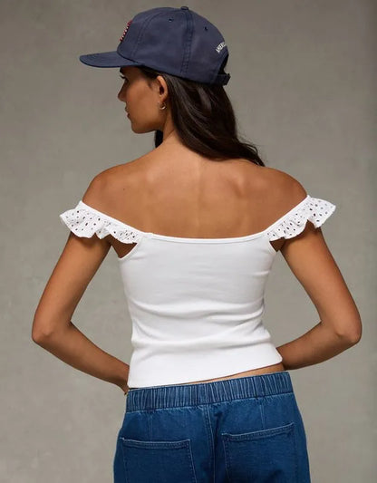 AE Flutter Sleeve Tee