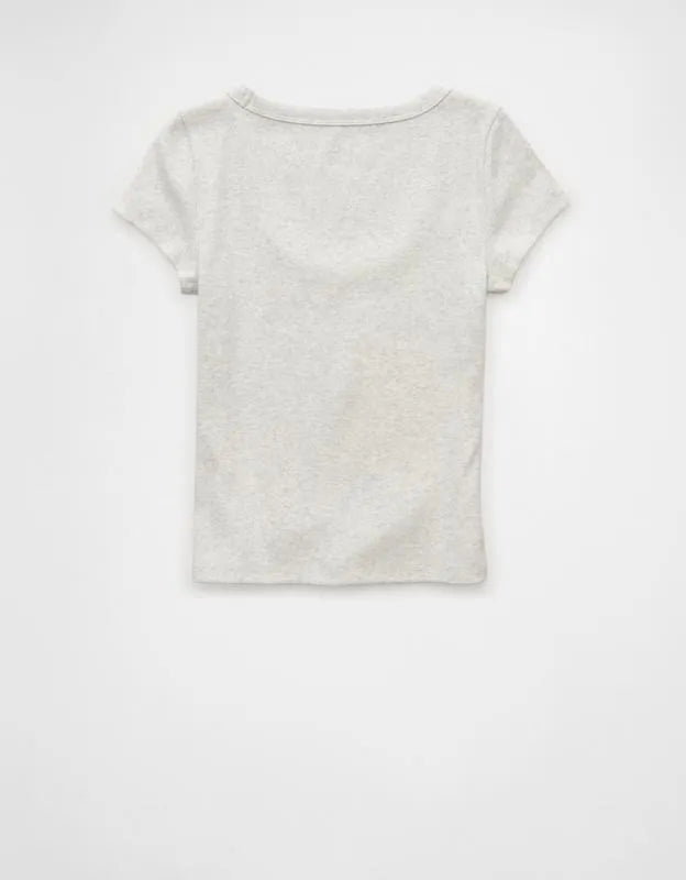AE Scoop Neck Hey Baby Tee