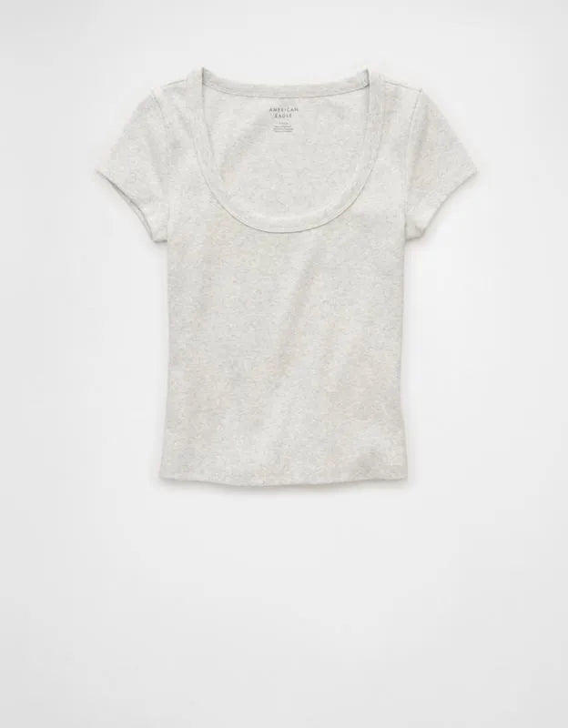AE Scoop Neck Hey Baby Tee