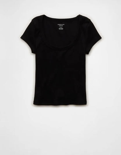 AE Scoop Neck Hey Baby Tee