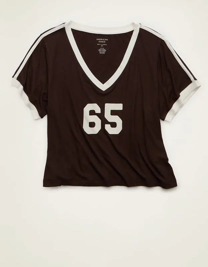 AE Soft & Sexy Ribbed V-Neck T-Shirt