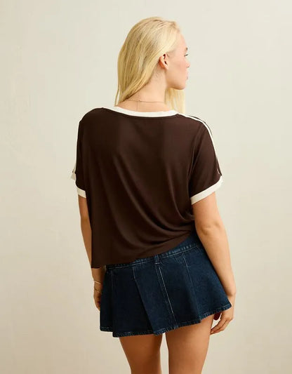 AE Soft & Sexy Ribbed V-Neck T-Shirt