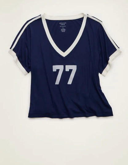 AE Soft & Sexy Ribbed V-Neck T-Shirt