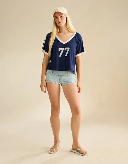 AE Soft & Sexy Ribbed V-Neck T-Shirt