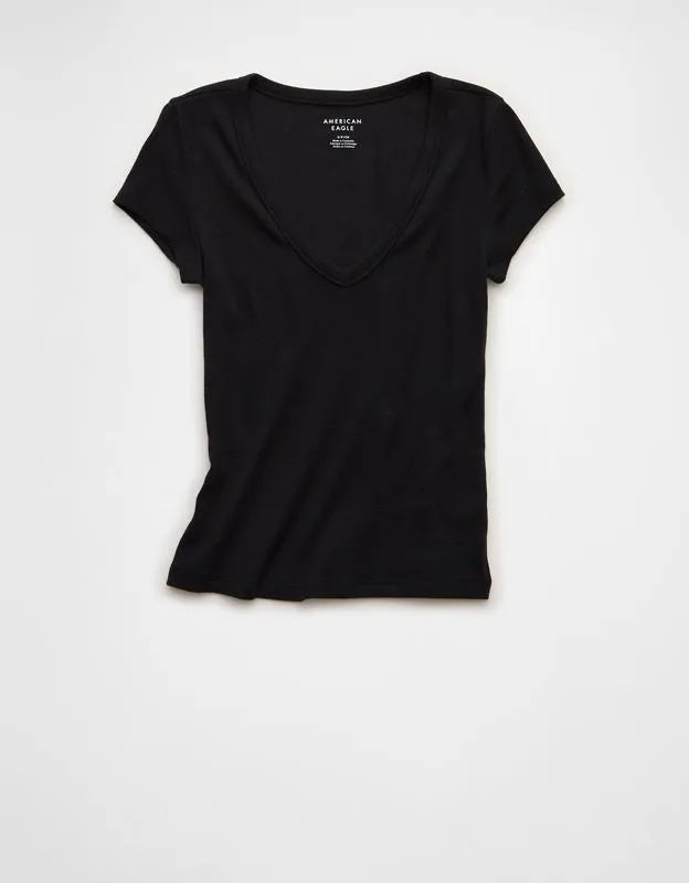 AE V-Neck Hey Baby Tee