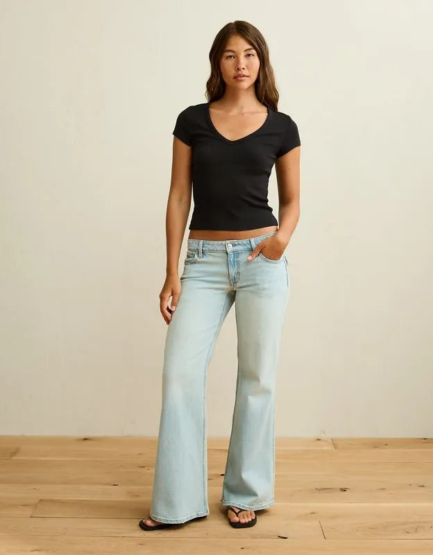 AE V-Neck Hey Baby Tee