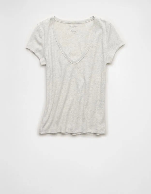 AE V-Neck Hey Baby Tee