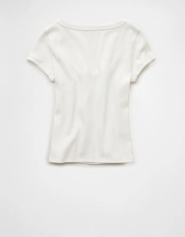 AE Scoop Neck Hey Baby Tee