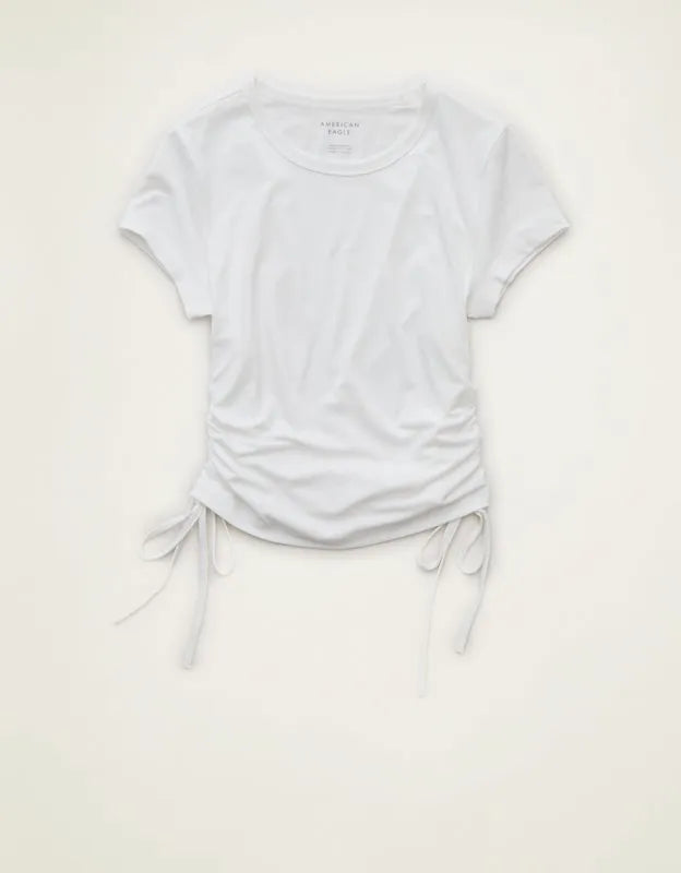 AE Short-Sleeve Side-Cinch T-Shirt